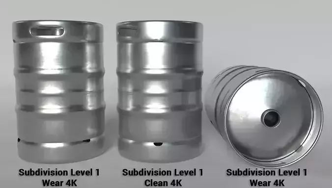 Beer Keg - PBR Clean and Wear textures