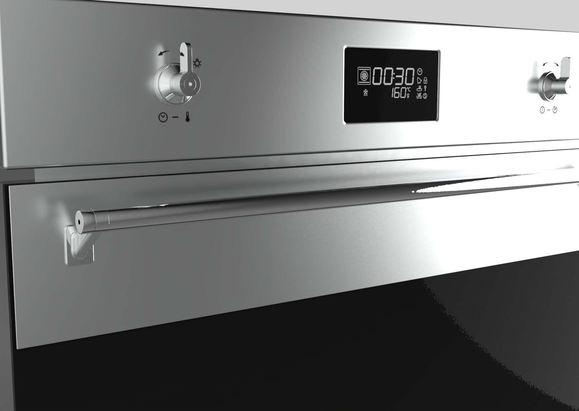 Smeg SFPA6309X Low-poly 3D model_4