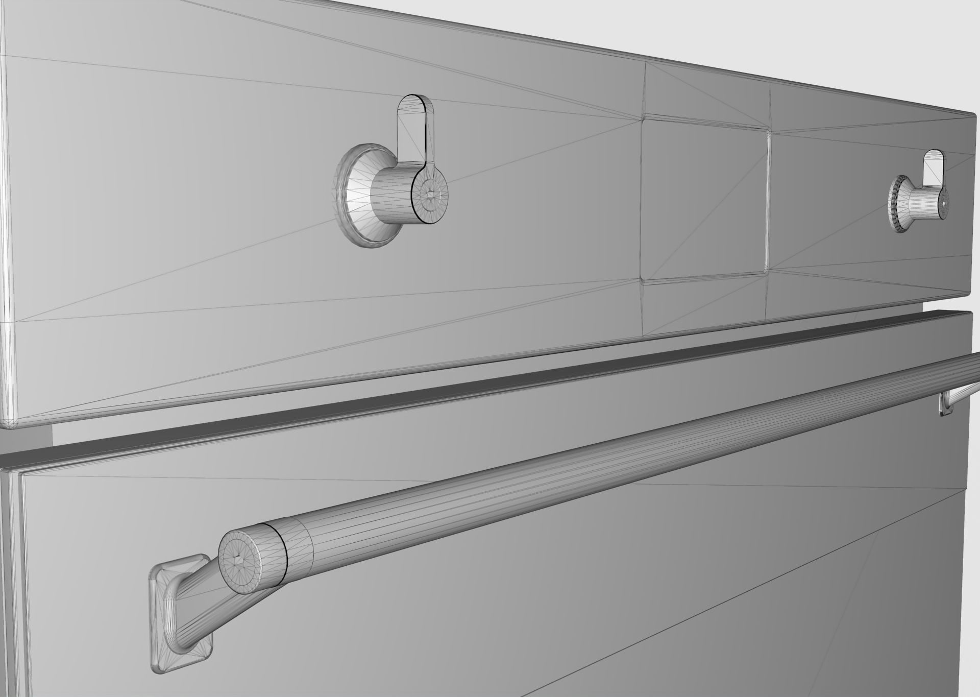 Smeg SFPA6309X Low-poly 3D model_5