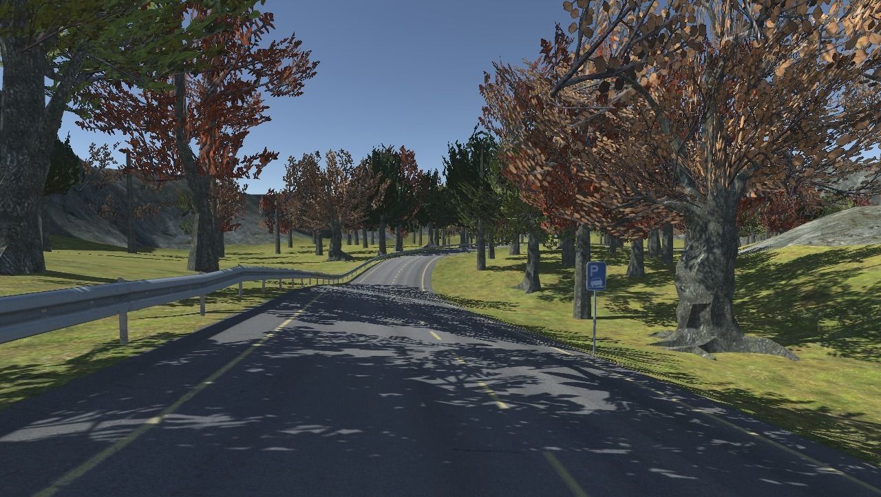 Forest Racing Track Low-poly 3D model_5