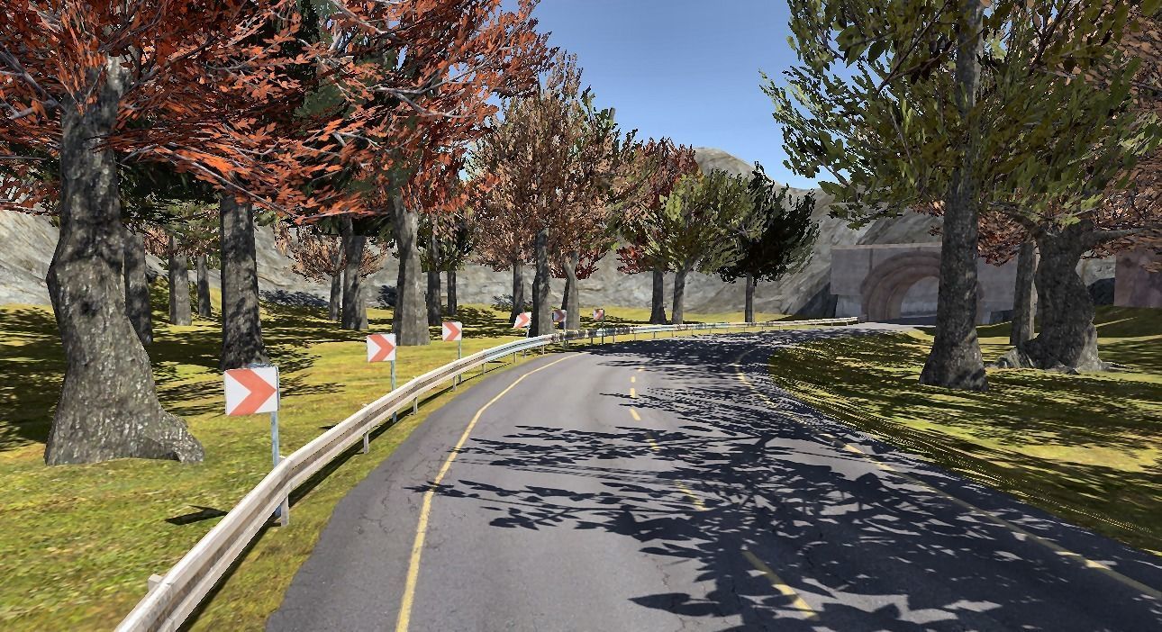 Forest Racing Track Low-poly 3D model_4