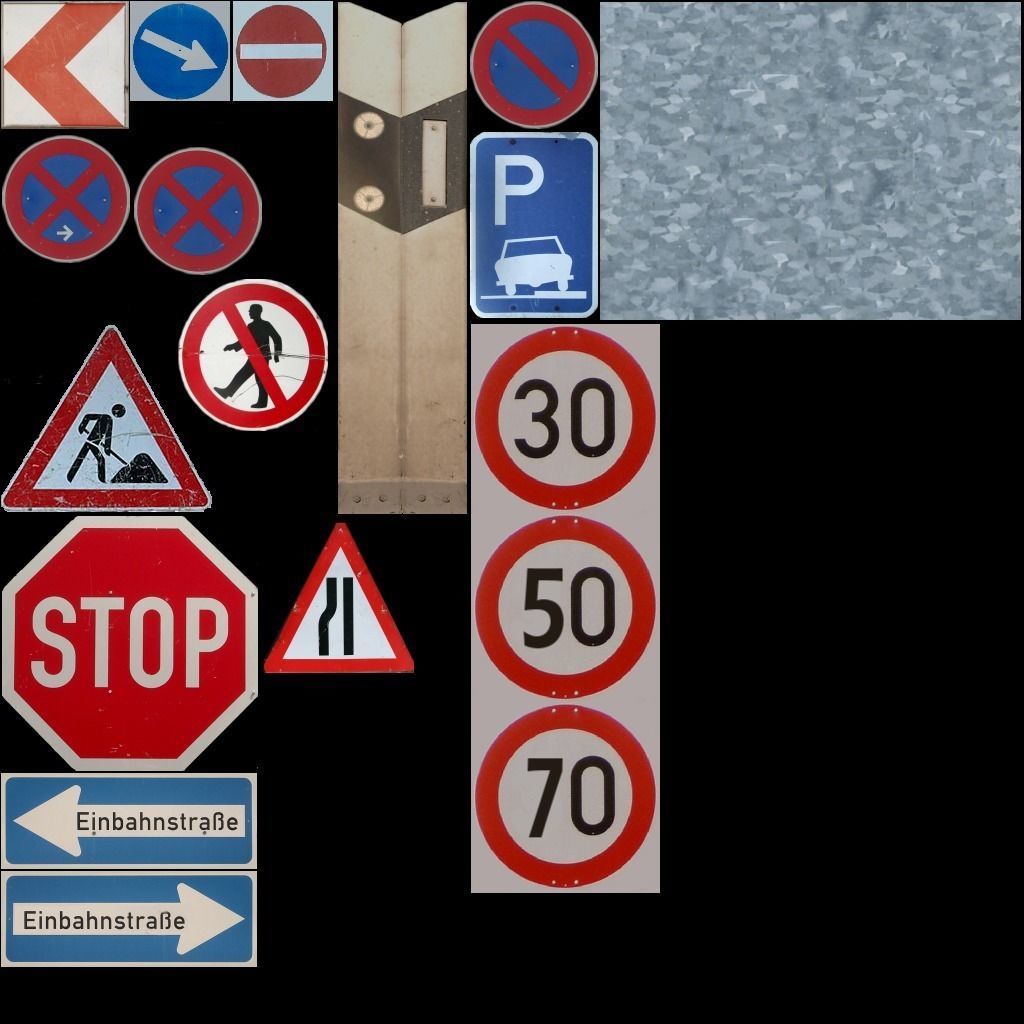 Forest Racing Track Low-poly 3D model_19