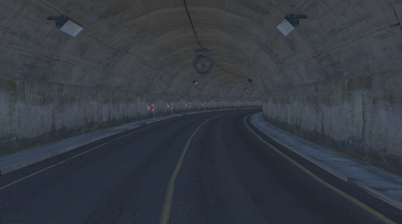 Forest Racing Track Low-poly 3D model_1