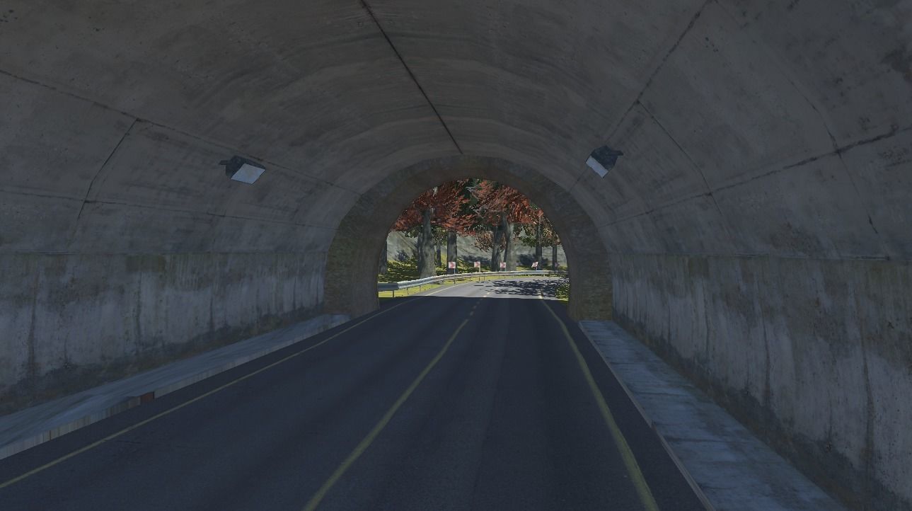 Forest Racing Track Low-poly 3D model_2