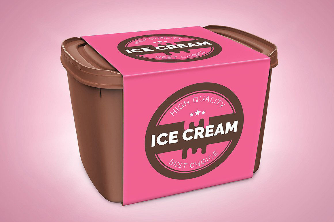 Ice cream container 3D model_2