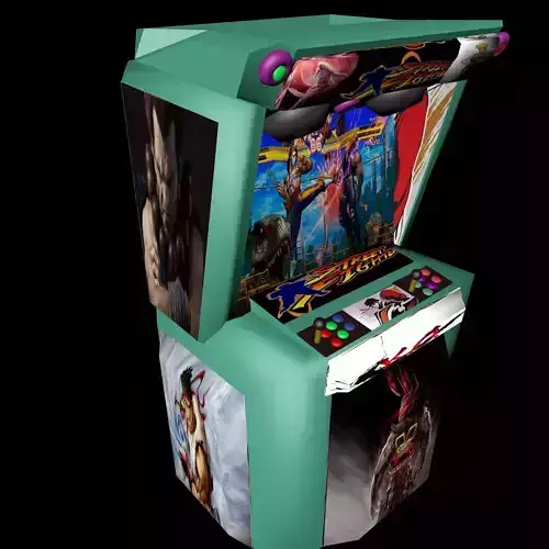 3d Arcade street fighter machine 3D print model