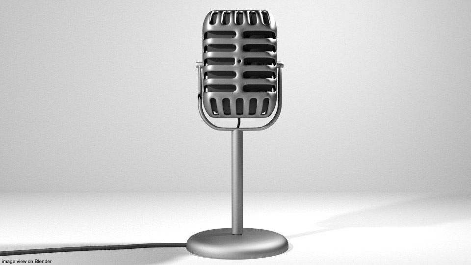 Microphone - Type 3 3D model_1