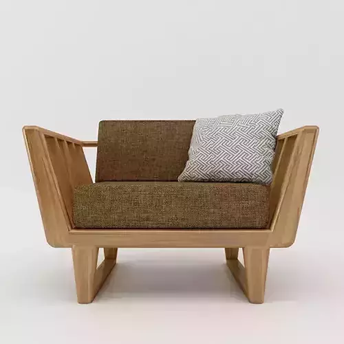Wood Sofa Set