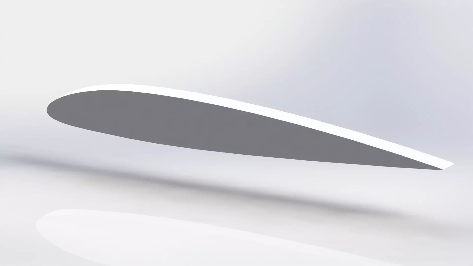 naca 2212 airfoil Free 3D model_0