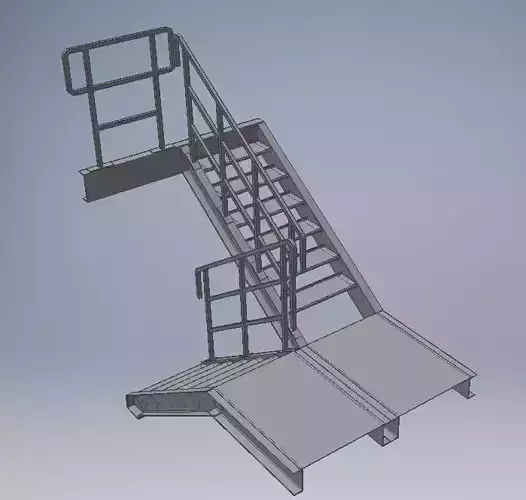 stair ramp with stairs
