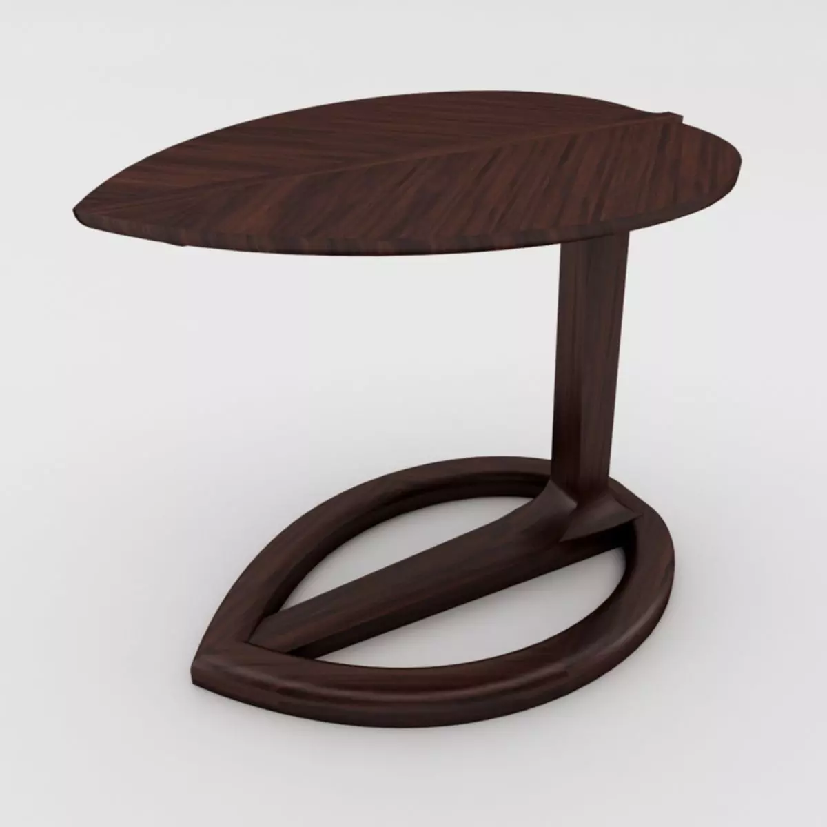 Coffee Table Leaves Low-poly 3D model_0