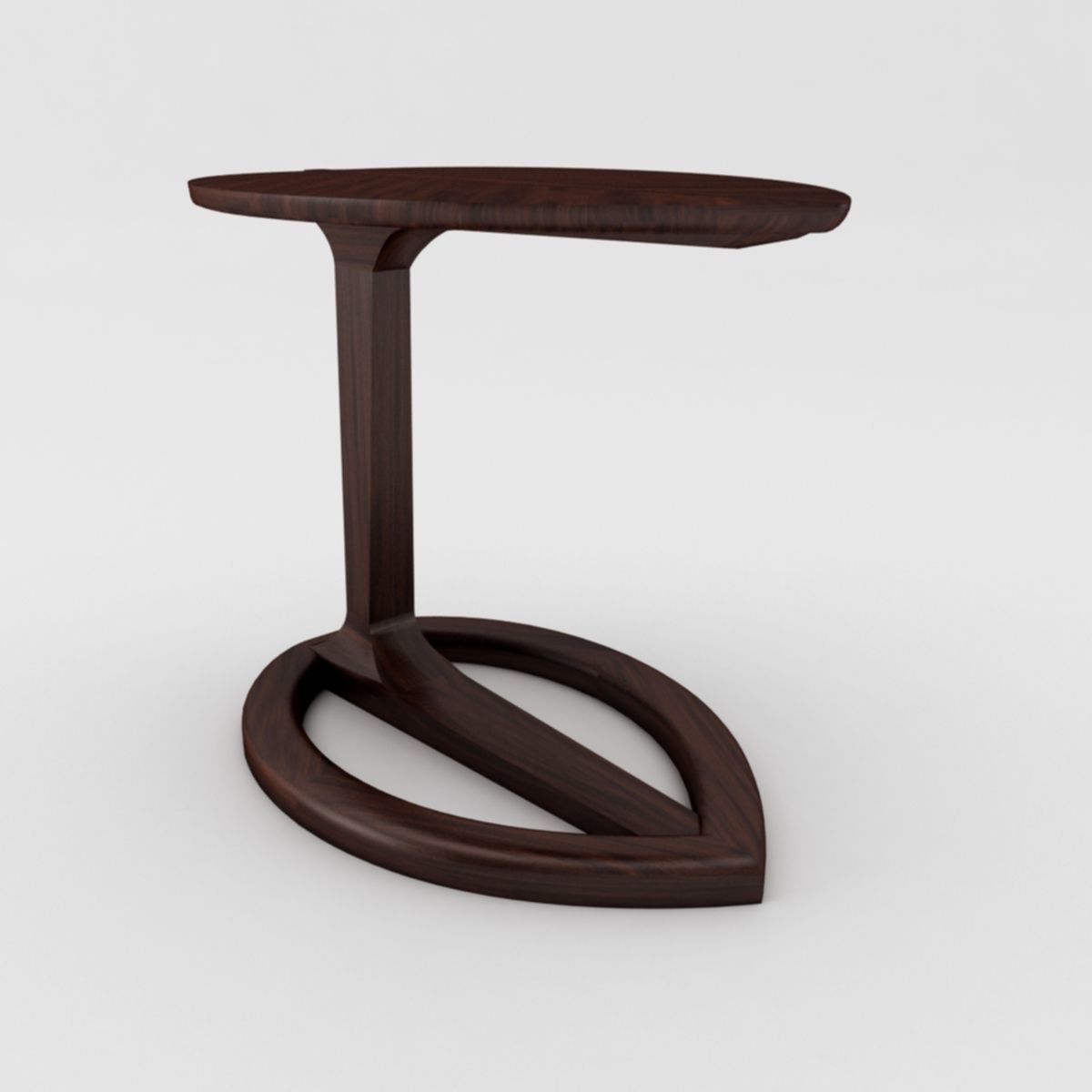 Coffee Table Leaves Low-poly 3D model_3