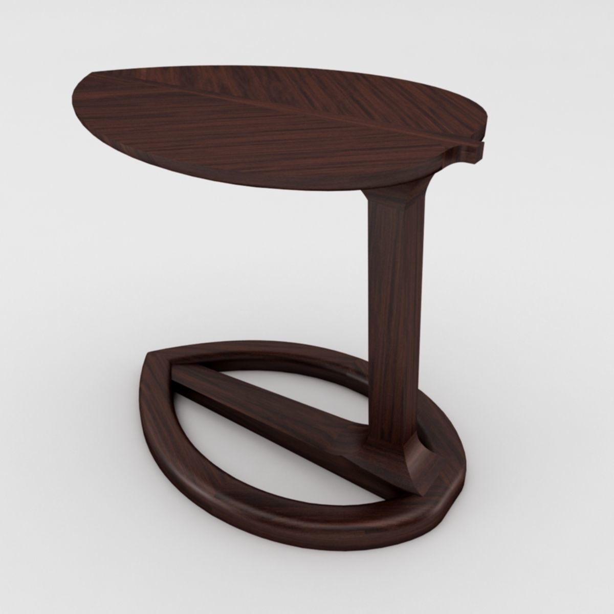Coffee Table Leaves Low-poly 3D model_4