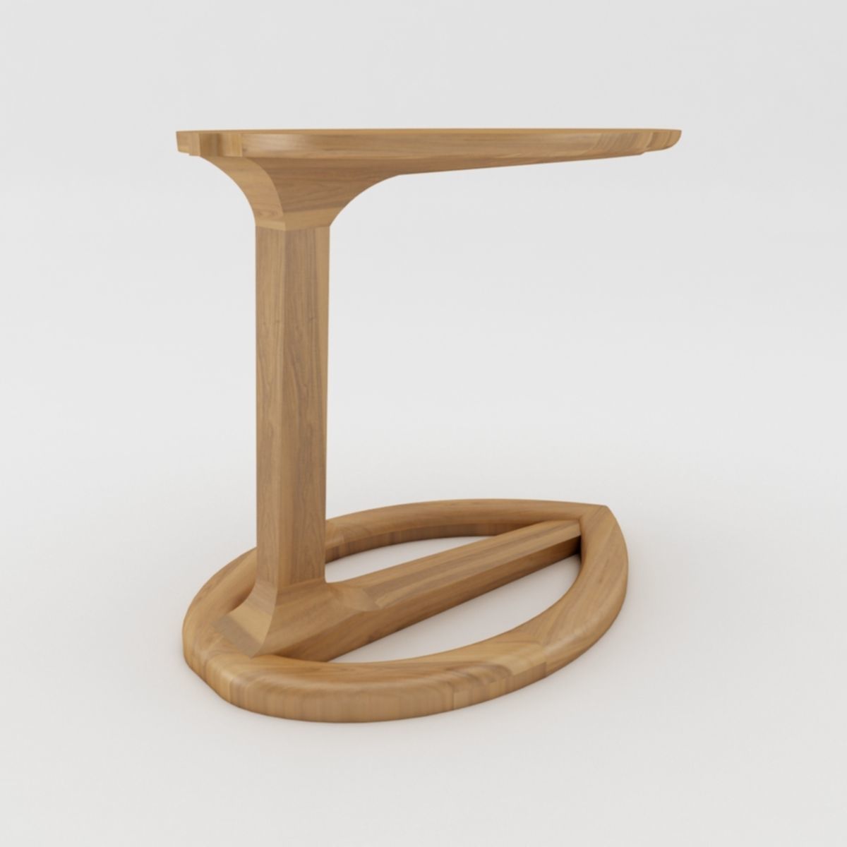 Coffee Table Leaves Low-poly 3D model_6