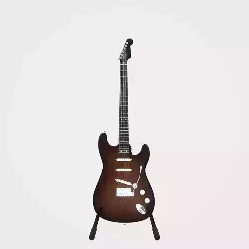 Highly detailed Electric Guitar PBR 3D model