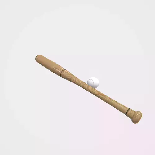 Highly detailed Baseball Bat PBR