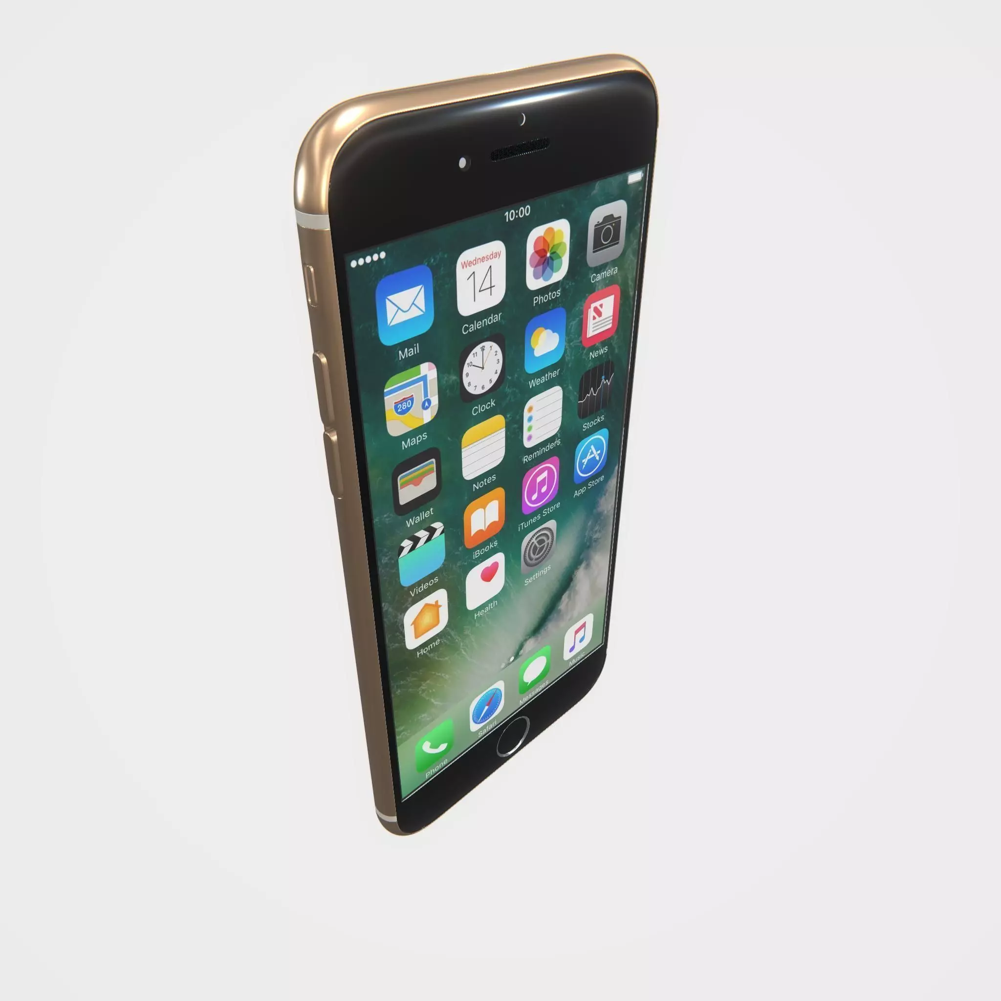 Highly detailed Iphone7 Gold PBR 3D model_0