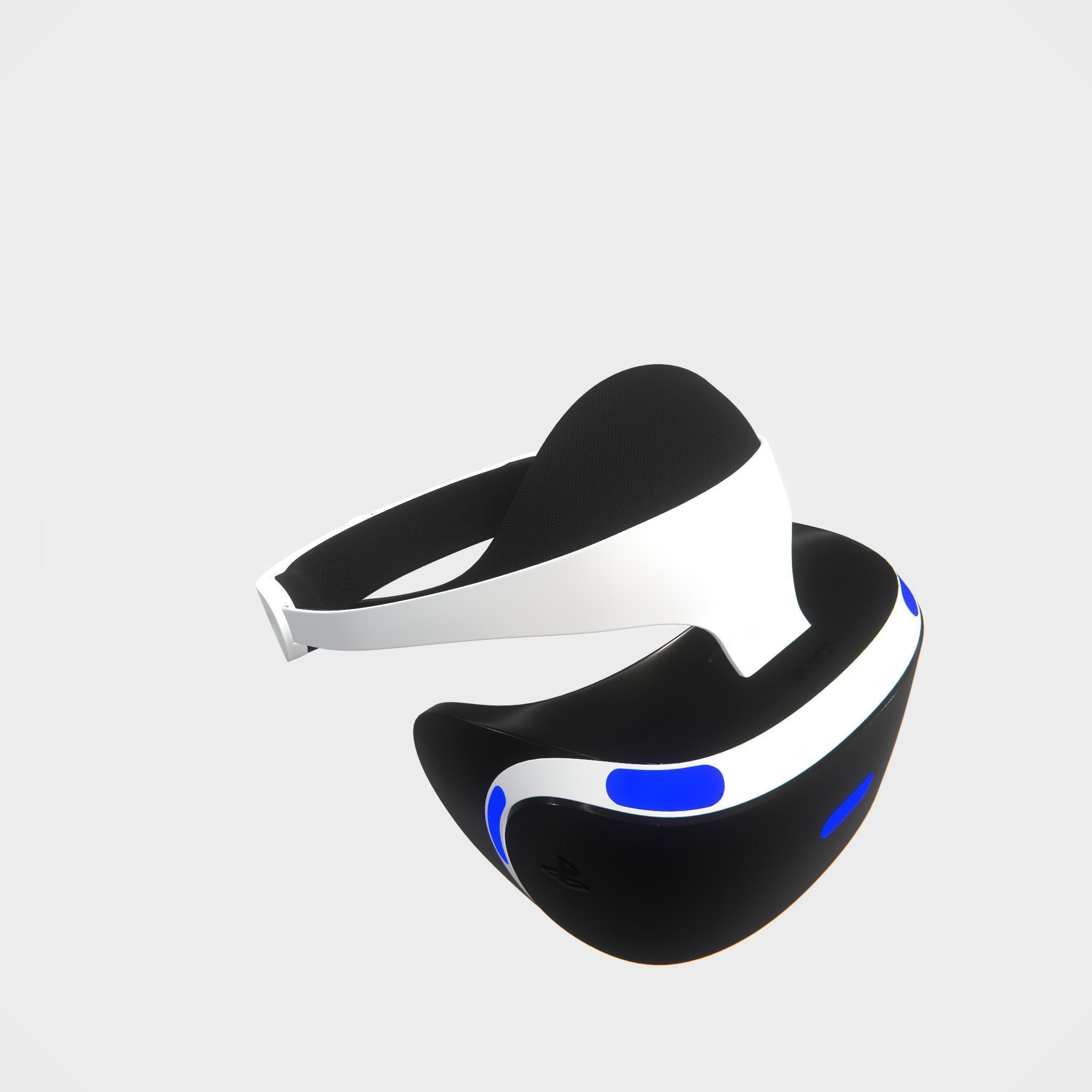 Highly detailed Playstation VR headset PBR 3D model CGTrader