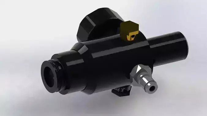 Regulator for PCP airgun or paintball Free 3D model
