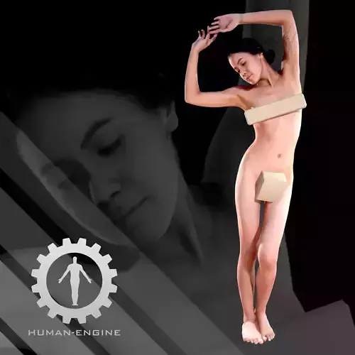 Female Scan - Art Pose AM001 3D model Female Scan - Art Pose AM001 3D model