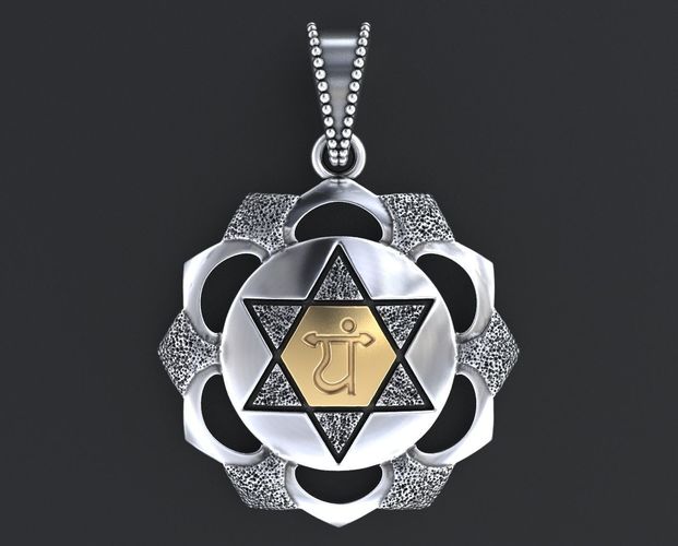 Pendant Symbol of the ANAXATA chakra 352 3D print model
