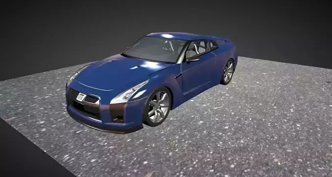 Nissan Gtr car 3d Blender