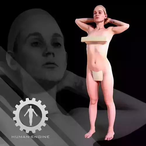Female Scan - Helga 004 Artistic Pose 3D model