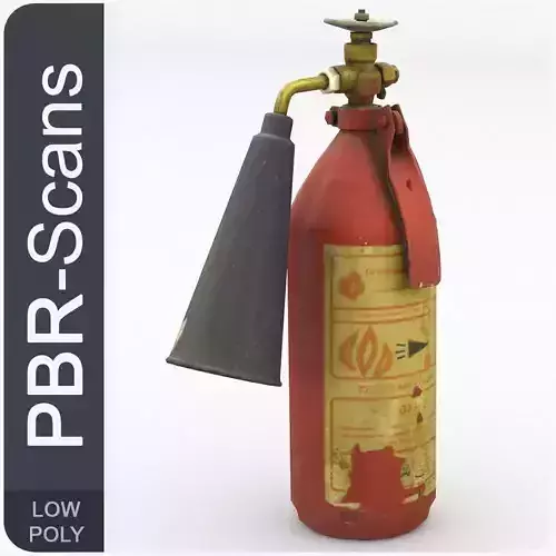 Fire extinguisher2 low poly