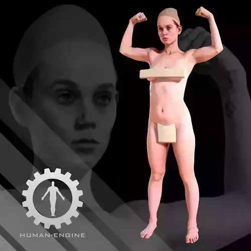 Female Scan - Helga 005 Muscle Pose