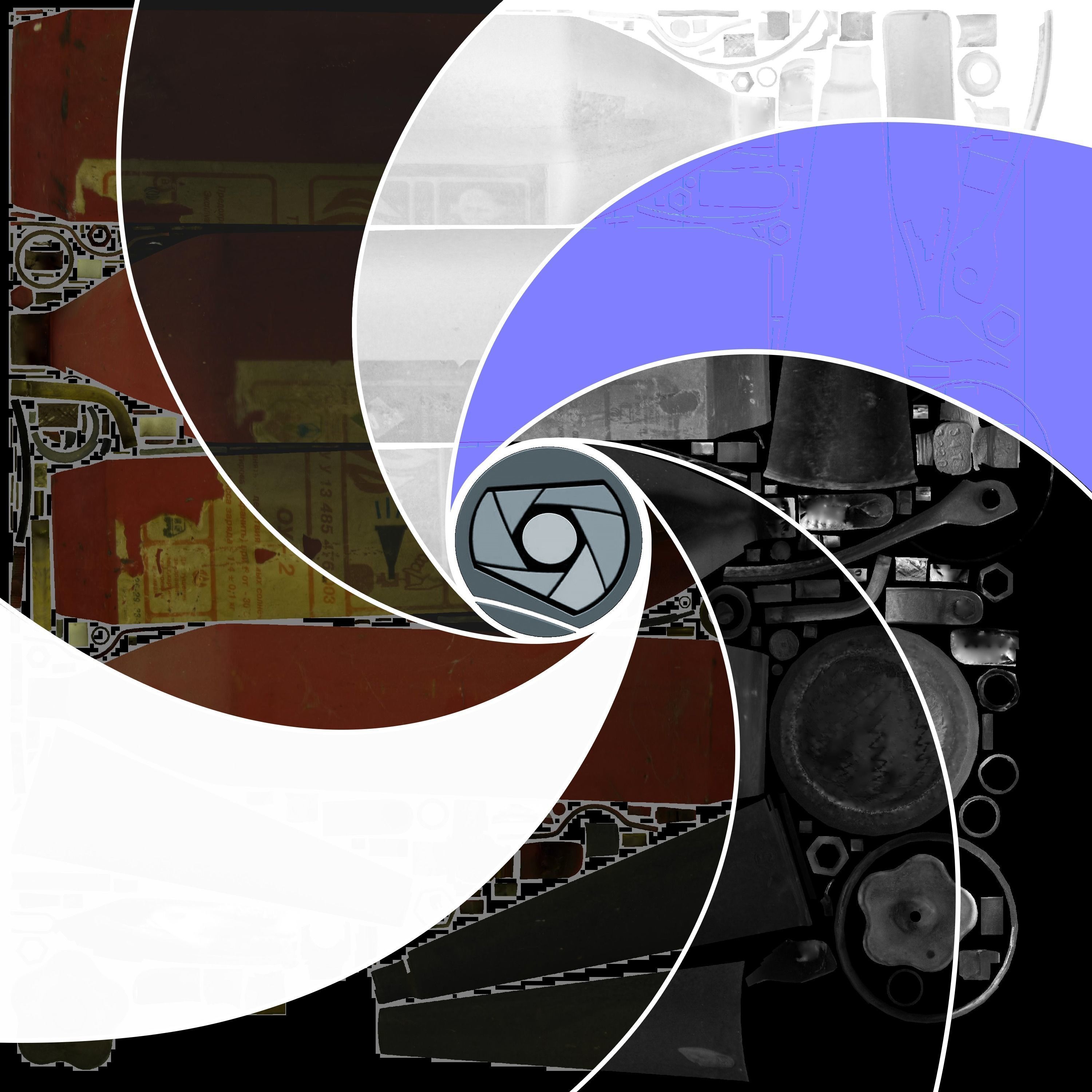 Fire extinguisher2 middle poly 3D model_4