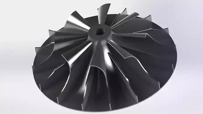 Impeller turbine wheel Free 3D model