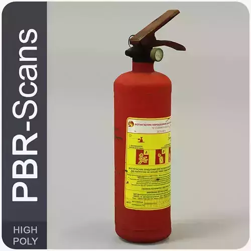 Fire extinguisher3 high poly