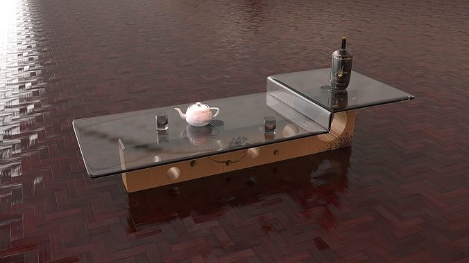 Designer  dining and wine Table Free 3D model