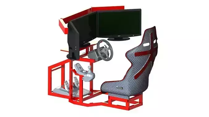 Car Racing Simulator Free 3D model