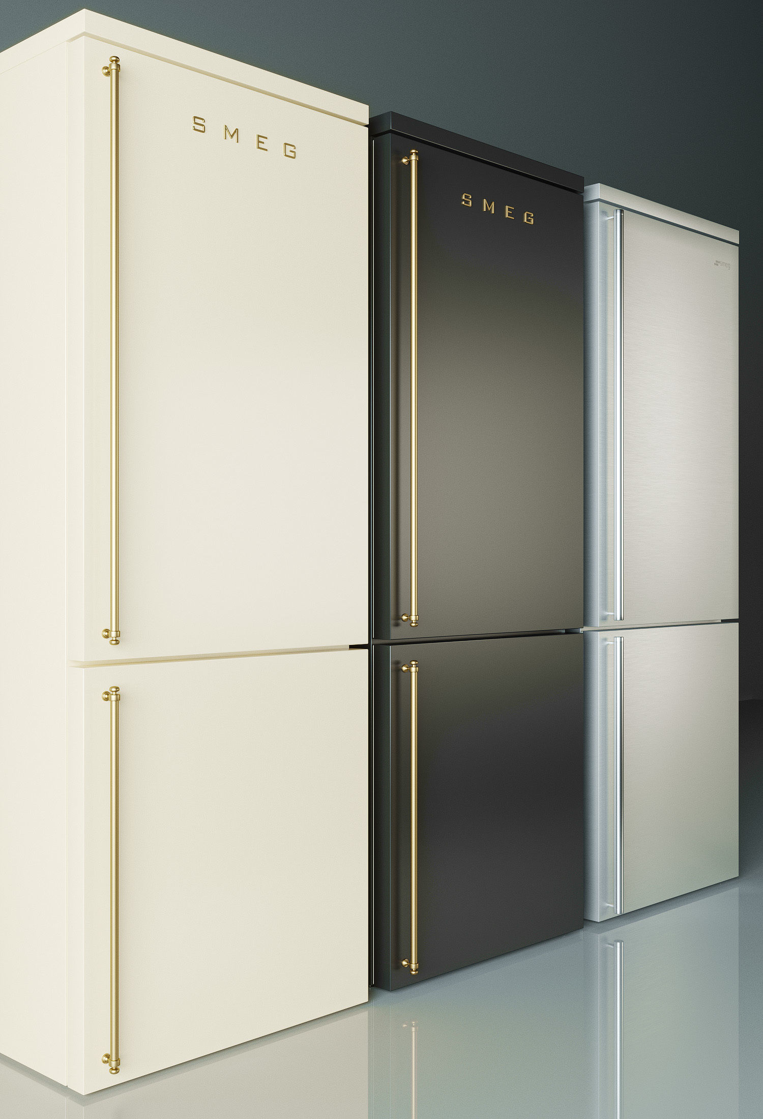 Smeg Coloniale Fridge  3D model_1