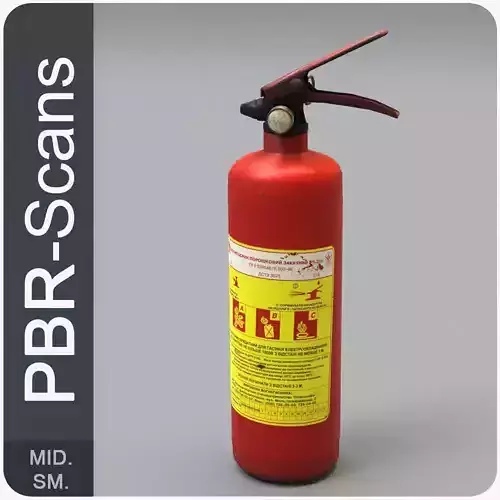 Fire extinguisher3 low poly