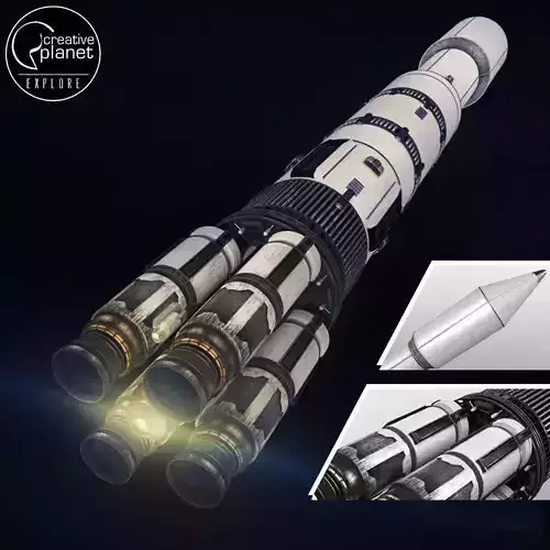 Space sci-fi rocket ship