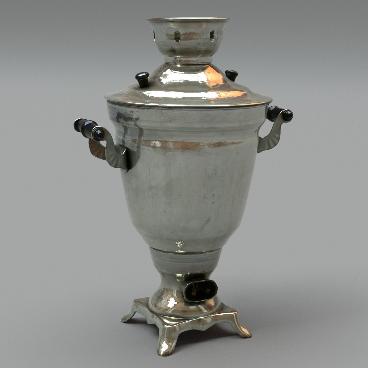 Samovar Middle Poly 3D model_12