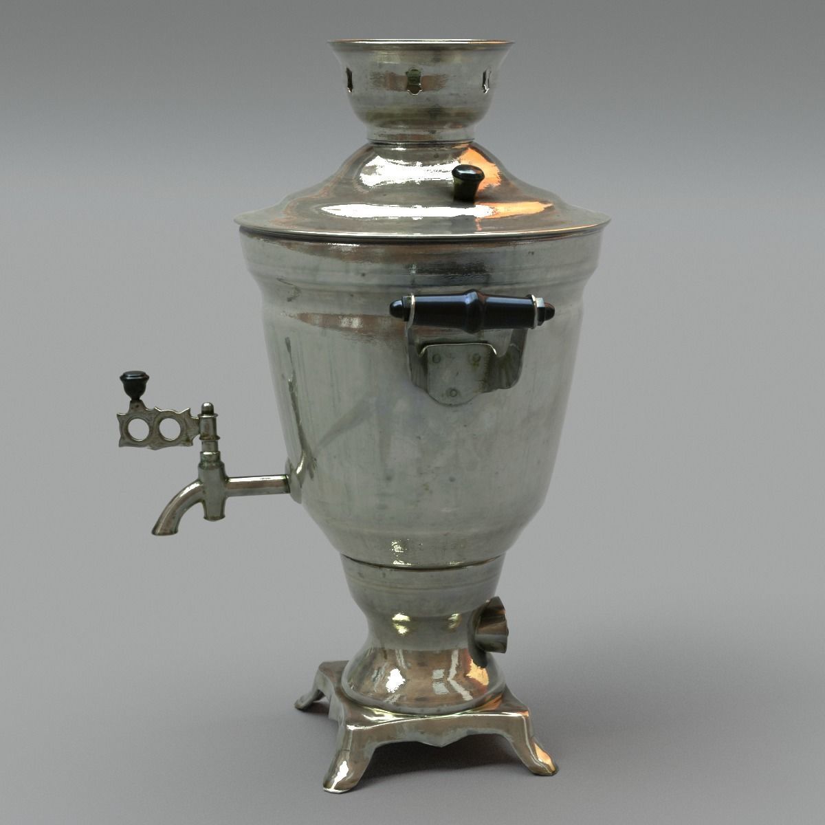 Samovar Middle Poly 3D model_6