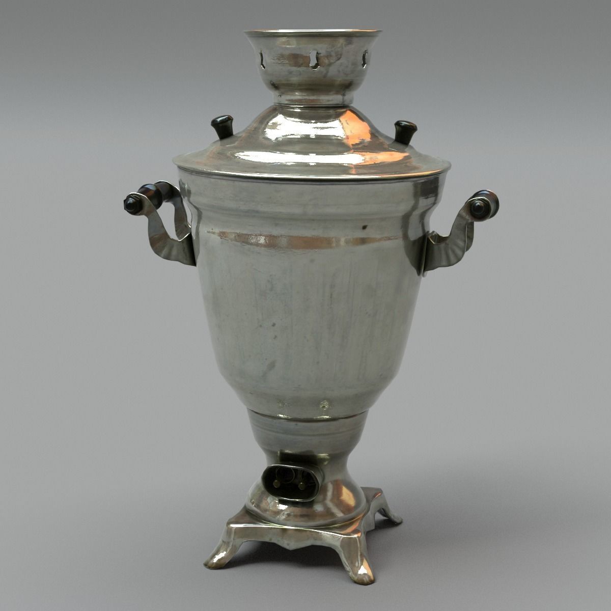 Samovar Middle Poly 3D model_11