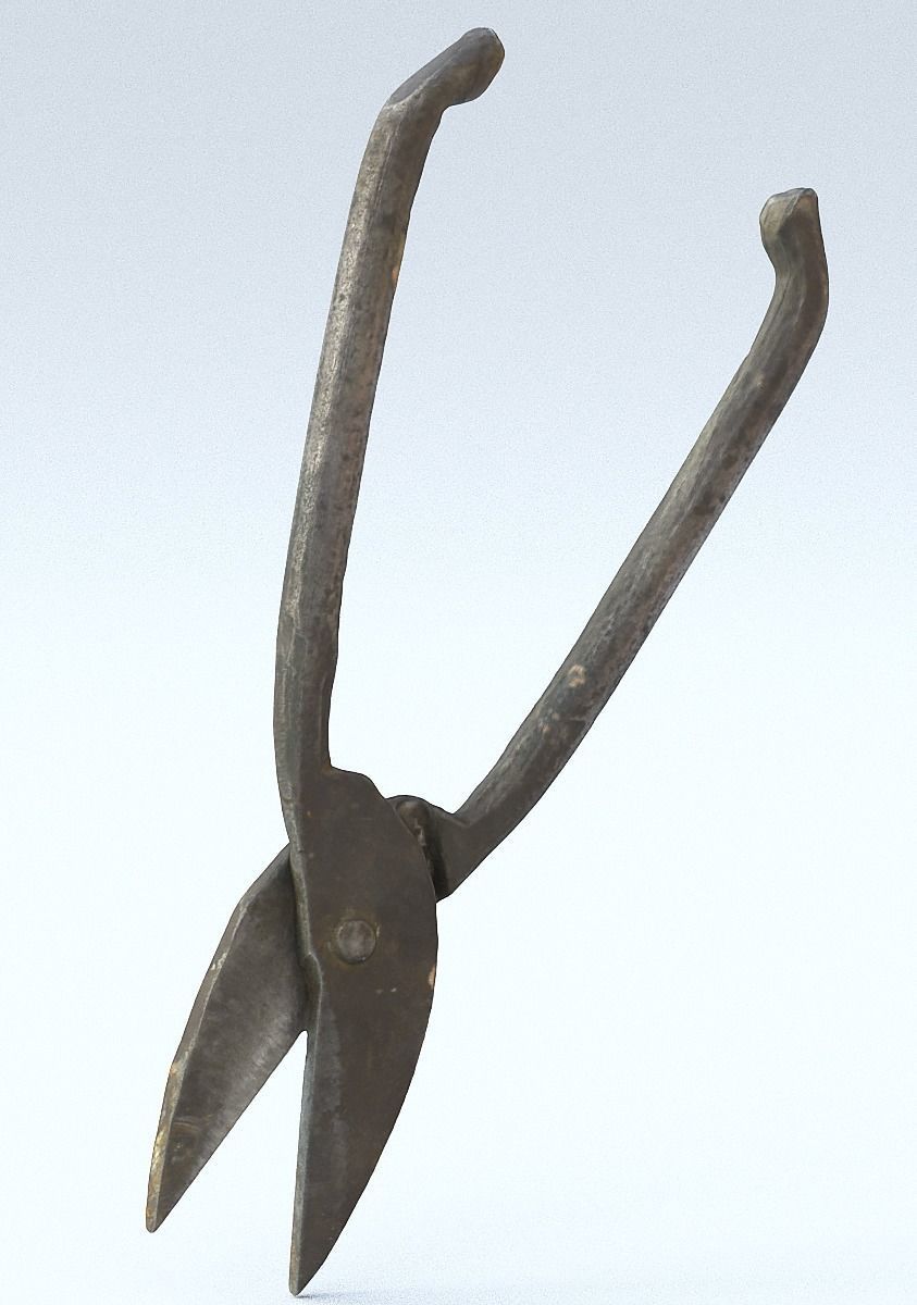 Collection old tools PBR 3D model_38