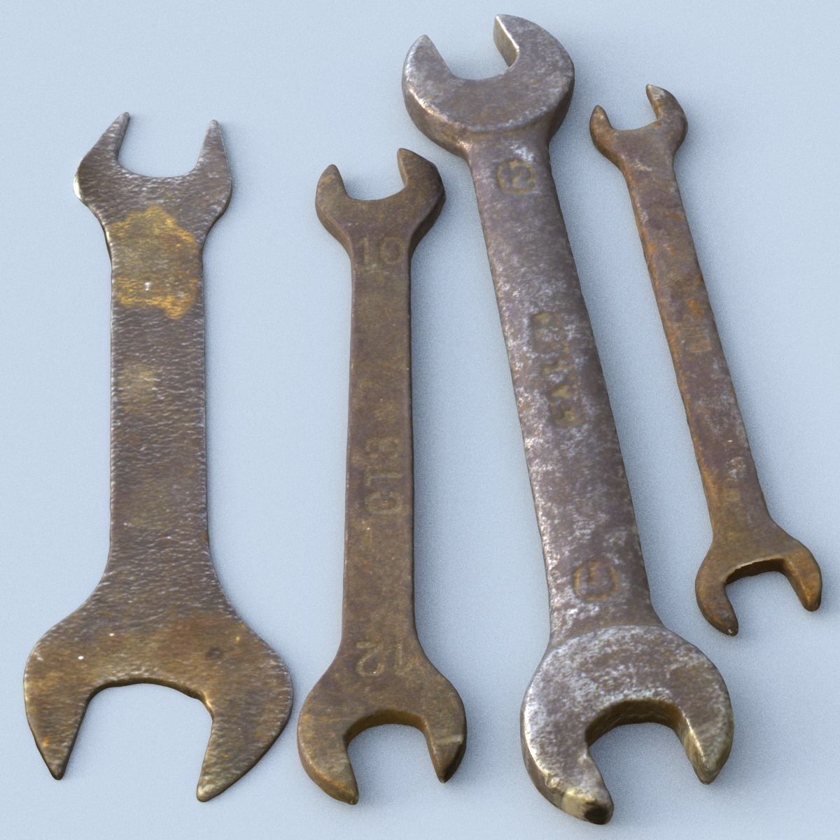Collection old tools PBR 3D model_61