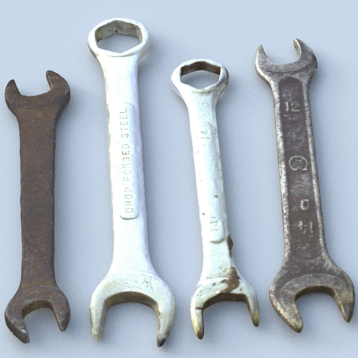Collection old tools PBR 3D model_59