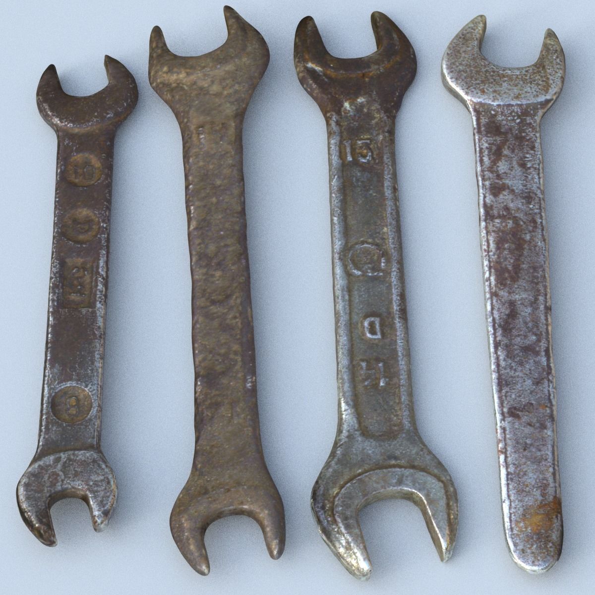 Collection old tools PBR 3D model_60