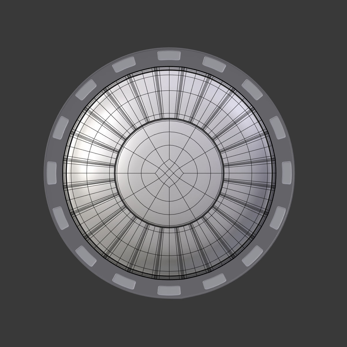 Dome - Mall - Stadium - Complex  -- Exterior Low-poly 3D model_4