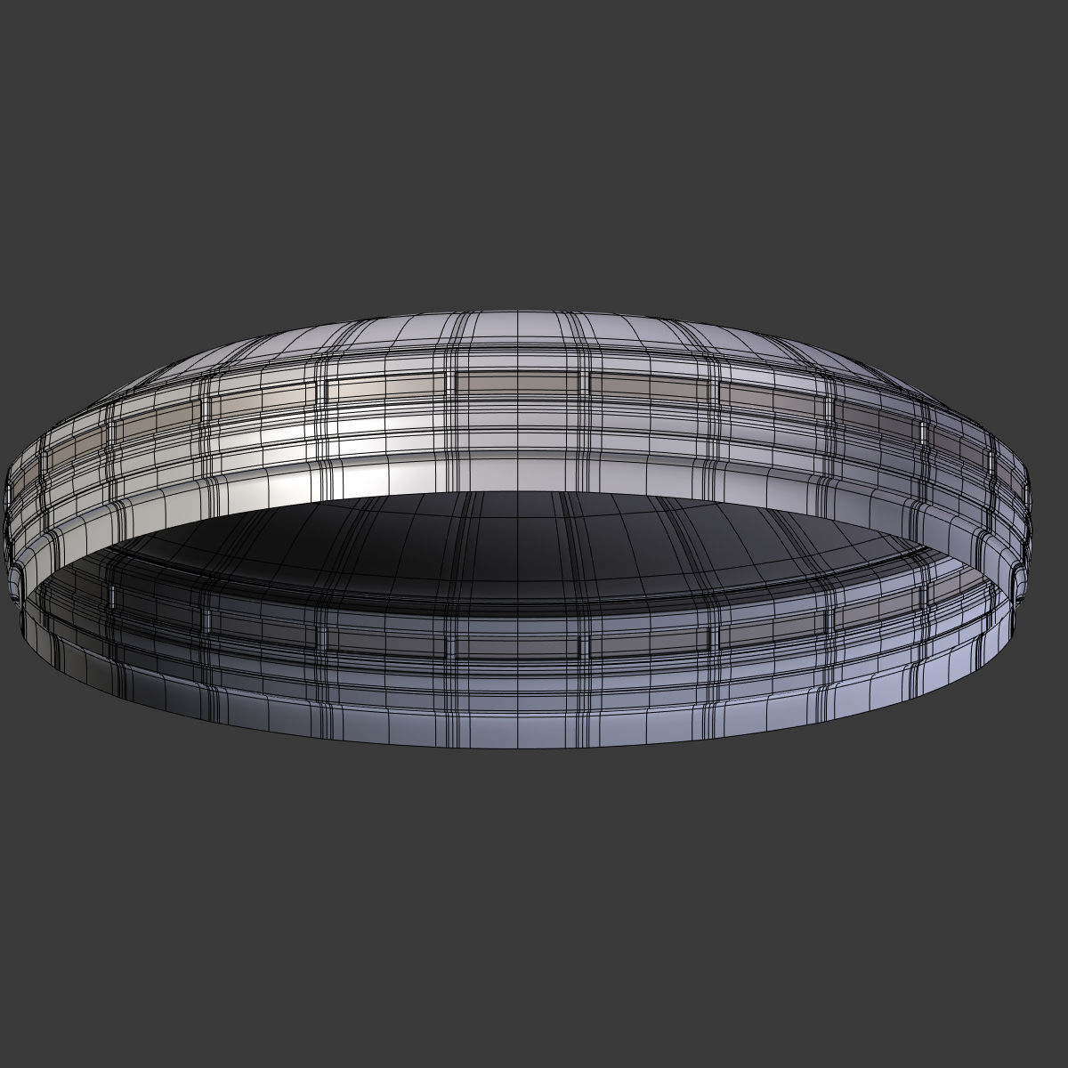 Dome - Mall - Stadium - Complex  -- Exterior Low-poly 3D model_7