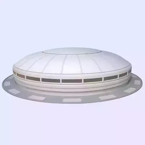 Dome - Mall - Stadium - Complex  -- Exterior Low-poly 3D model