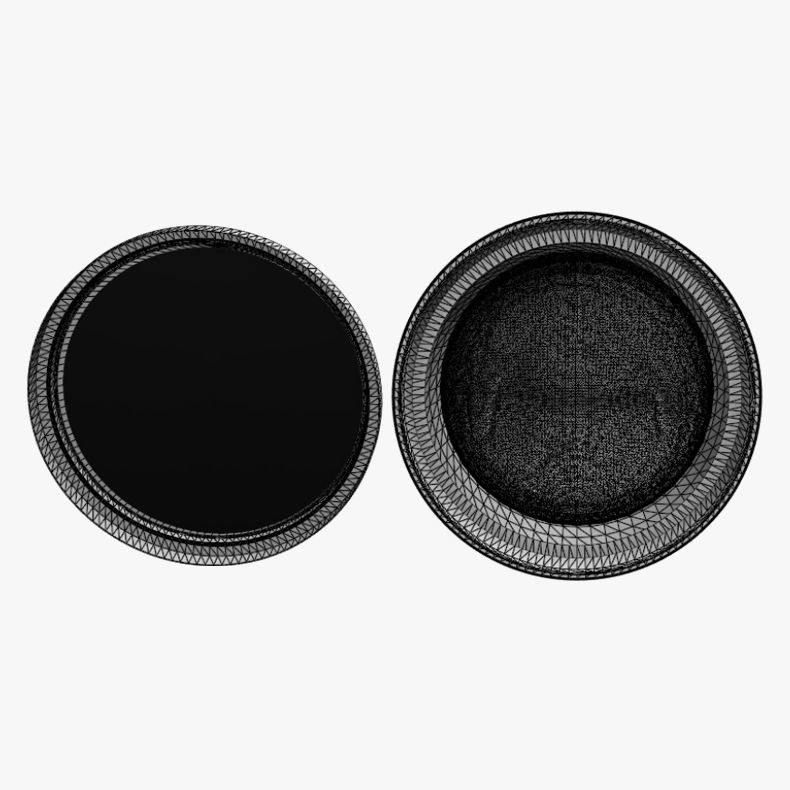 Cheese cake - ice cream box Low-poly 3D model_2