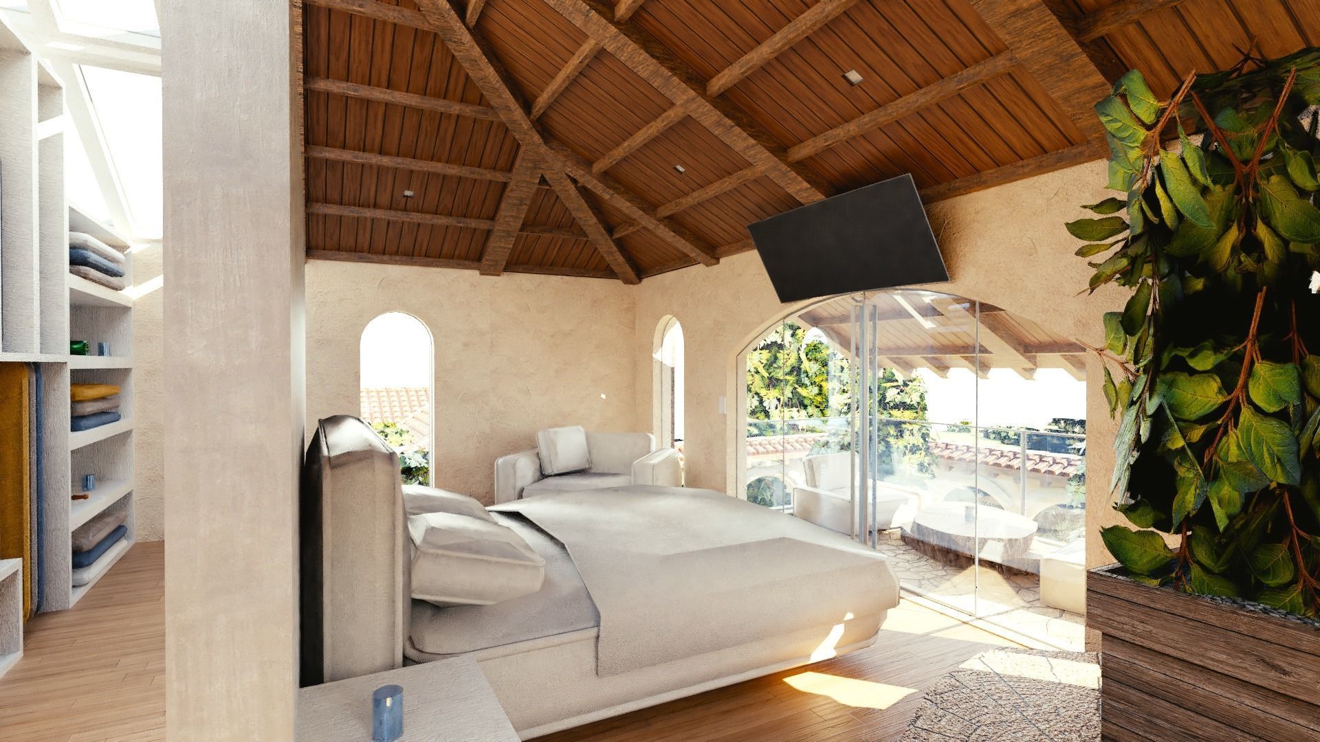 Modular Double Mansion Assets Pack Low-poly 3D model_31