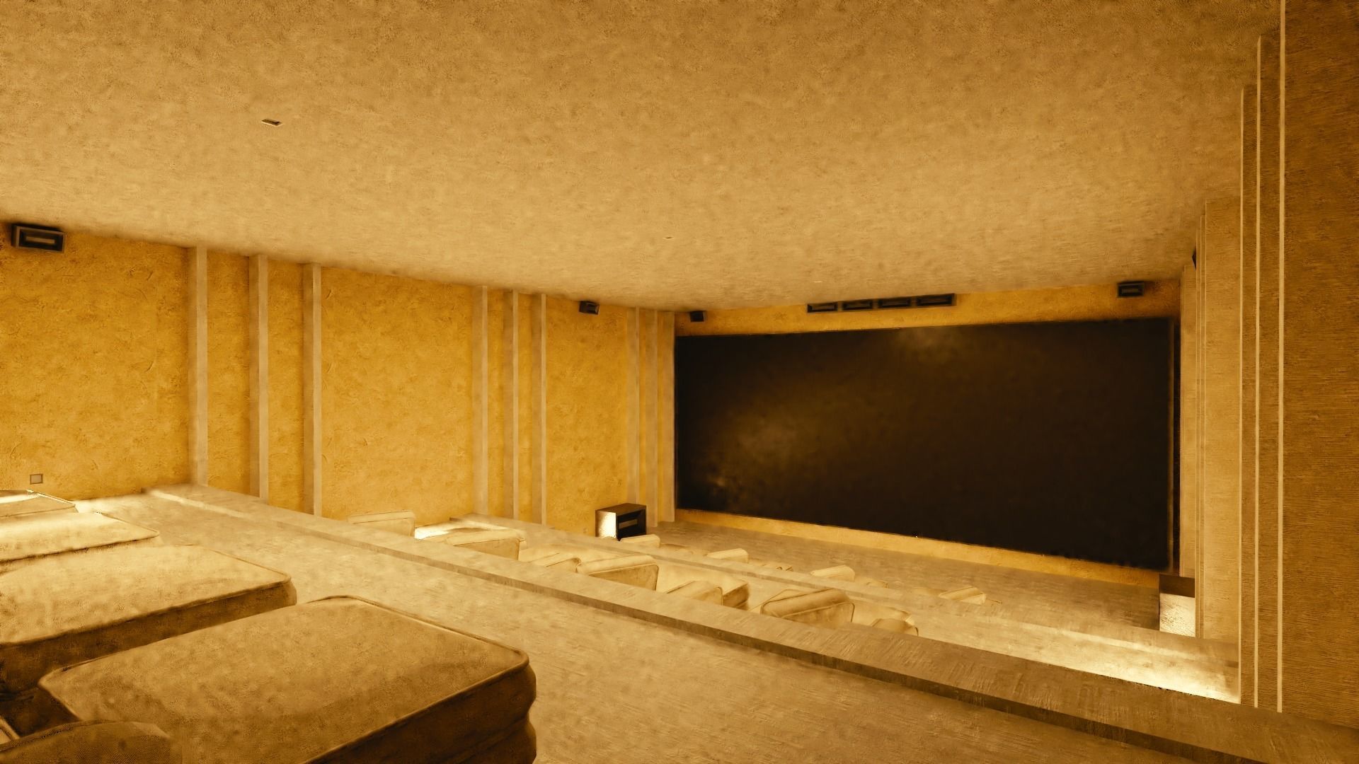 Modular Double Mansion Assets Pack Low-poly 3D model_42